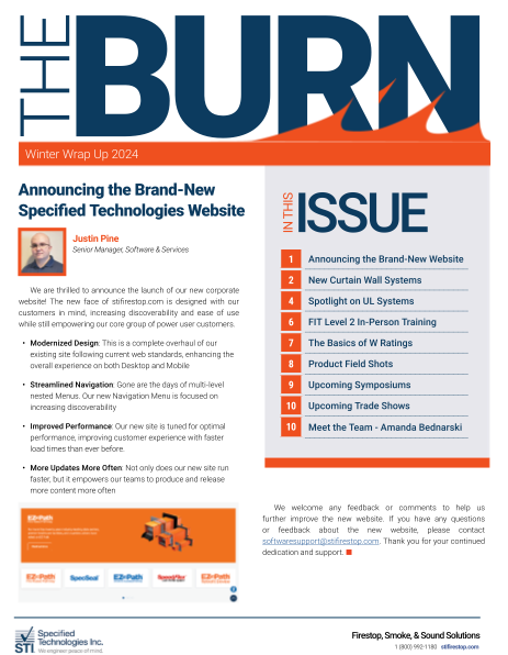 La lettre d'information Burn - Résumé de l'hiver 2024